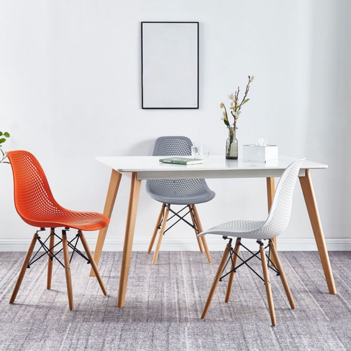 Scandinavian Wood Side Chair Solid Back Kitchen Dining Room Chair Clearhalo 'Dining Chairs' 'Dining Tables & Seating' 'dining_chair' 'Furniture' 'furniture_dining_chair' 'Kitchen & Dining Furniture' 1200x1200_c0b823d5-5a06-43c6-be8f-7f25796f211b