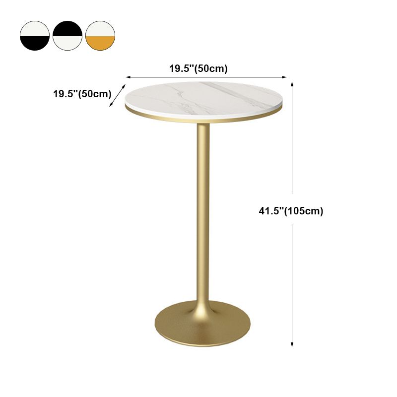 Contemporary Round Bar Dining Table Indoor Pedestal Bar Height Table 42-Inch Top Clearhalo 'Bar Furniture' 'Bar Tables' 'bar_tables' 'furn' 'furn_bar_tables' 'Furniture' 'furniture_bar_tables' 'Kitchen & Dining Furniture' 'kitchen&dining_furn' 'kitchen' 1200x1200_c0ba6ce4-52ca-4823-8ea5-40f6b52de6d0