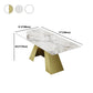 Nordic 1/5 Pieces Dining Set Rectangle Stone Dining Table for Kitchen Dining Room Clearhalo 'Dining Room Sets' 'Dining Tables & Seating' 'dining_room_set' 'furn' 'furn_dining_room_set' 'Furniture' 'Kitchen & Dining Furniture' 1200x1200_c0baac2e-c56e-4067-9574-0fcbce3d49a3