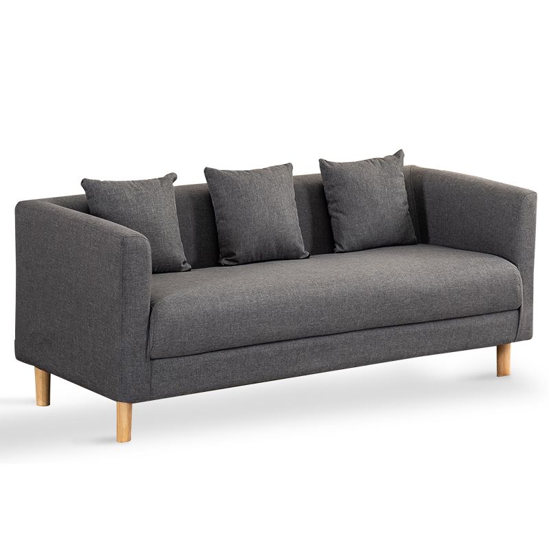 23.23" H Linen Square Arm Sofa with Tight Back Sofa for Living Room, Apartment Clearhalo 'furn' 'furn_sofas' 'Furniture' 'furniture_sofas' 'Living Room Furniture' 'Sofa' 'sofas' 1200x1200_c0baacab-d538-4a50-8d9d-224443859b79