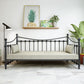 Contemporary Metal Wire-Grid Bed Frame 47.24" High Child's Bed