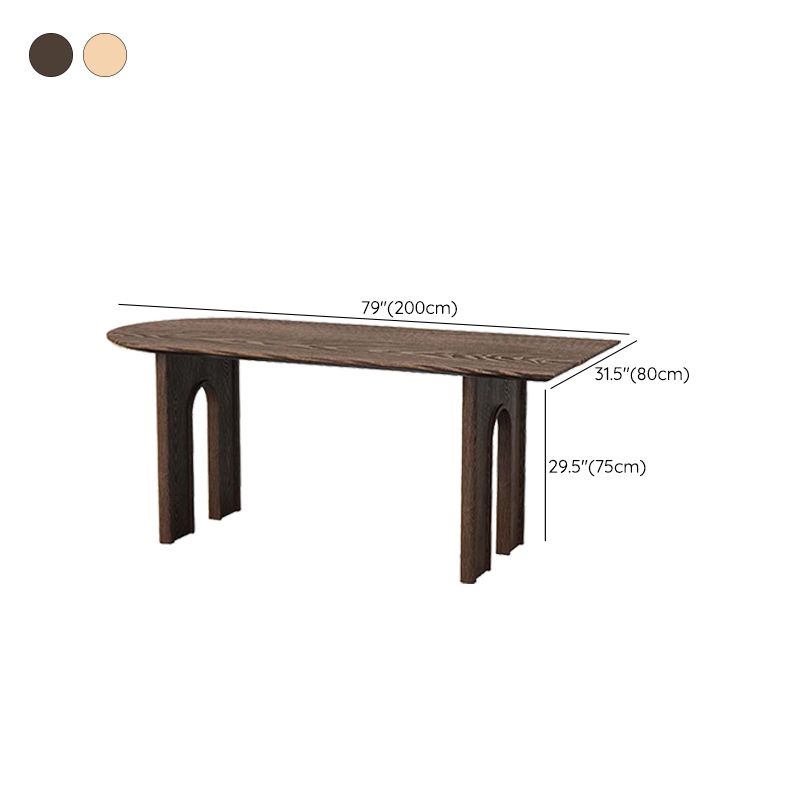 Solid Wood Dining Room Dinner Kitchen Table Contemporary Dining Table Clearhalo 'Dining Tables & Seating' 'Dining Tables' 'dining_table' 'furn' 'furn_dining_table' 'Furniture' 'Kitchen & Dining Furniture' 1200x1200_c0bc0221-27be-4744-bef2-05d7b5f6e6d5