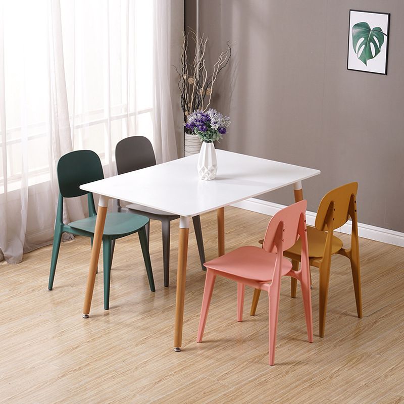 Modern Style Side Chair Plastic Open Back Dining Side Chair for Indoor Clearhalo 'Dining Chairs' 'Dining Tables & Seating' 'dining_chair' 'furn' 'furn_dining_chair' 'Furniture' 'furniture_dining_chair' 'Kitchen & Dining Furniture' 1200x1200_c0bd7e7c-0aa5-43b2-81f0-d9d78739cfd4