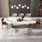 Minimalist Style Dining Table Set with Rectangle Shape Table and Upholstery Chairs Clearhalo 'Dining Room Sets' 'Dining Tables & Seating' 'dining_room_set' 'furn' 'furn_dining_room_set' 'Furniture' 'furniture_dining_room_set' 'Kitchen & Dining Furniture' 'kitchen&dining_furn' 'kitchen' 1200x1200_c0bfb433-a5db-4c4b-b0f0-1b75584a37a2