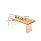 Modern Rectangle Wood Dining Table 1/5/7 Pieces Dining Set for Kitchen