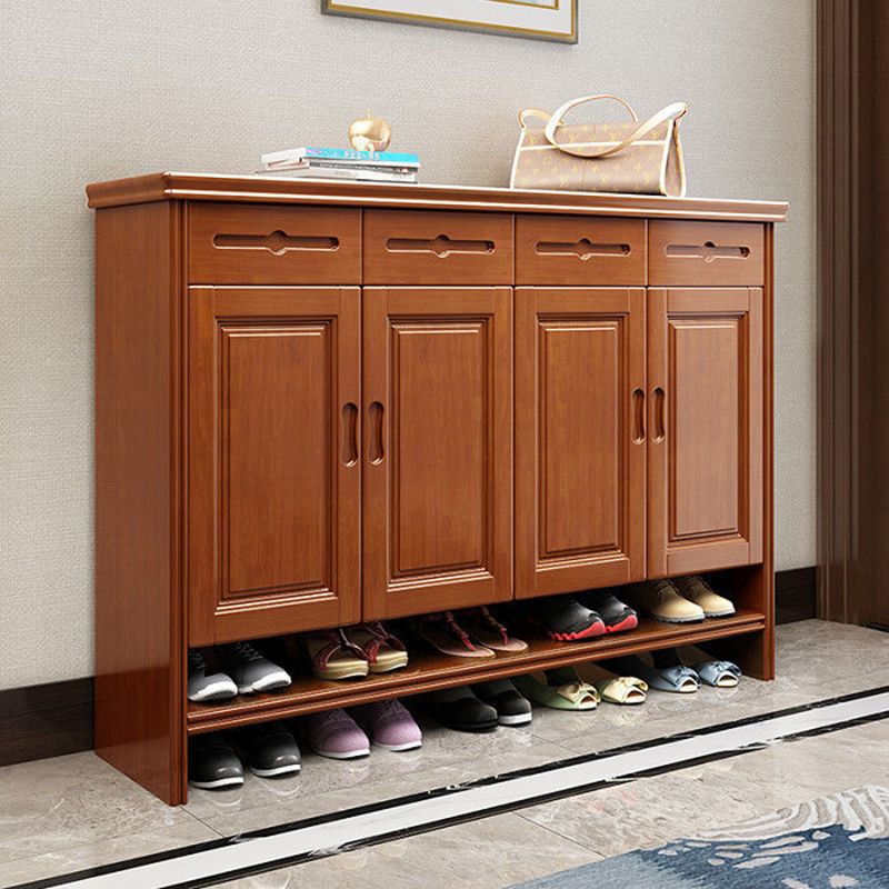 Mid-Century Modern Cabinet Grooves With Doors Rectangle Accent Cabinet Clearhalo 'Cabinets & Chests' 'cabinets_chests' 'furn' 'furn_cabinets_chests' 'Furniture' 'Living Room Furniture' 1200x1200_c0c15c78-e792-4202-a3ff-642febf1f347