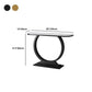 Tavolo da console astratto di ardesia glam/metallo/rettangolo per la sala