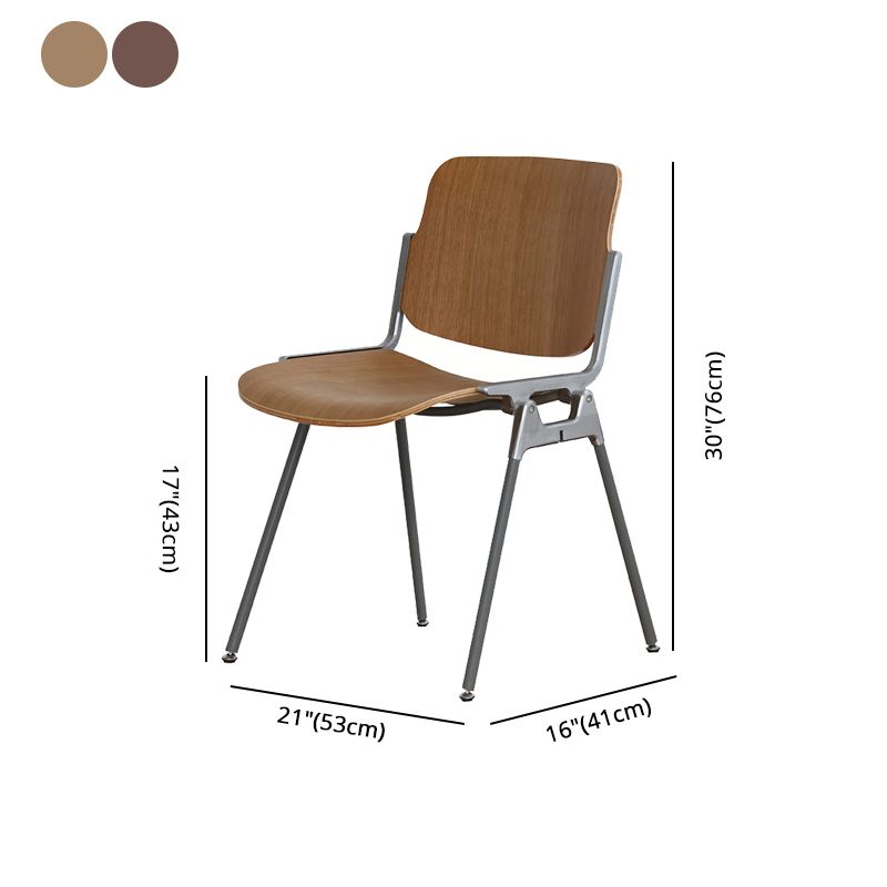 Modern Style Dining Chair Armless Side Open Back Chairs with Metal Legs for Kitchen Clearhalo ' kitchen&dining_furn' 'Dining Chairs' 'Dining Tables & Seating' 'dining_chair' 'furn' 'furn_dining_chair' 'Furniture' 'furniture_dining_chair' 'Kitchen & Dining Furniture' 'kitchen' 1200x1200_c0c62e4b-6542-4a8f-a90e-6fcf2f17c07c