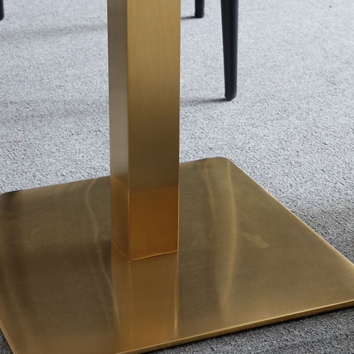 Industrial Square Dinner Table Sintered Stone Table with Metal Base for Home Clearhalo ' dining_table' 'Dining Tables & Seating' 'Dining Tables' 'furn' 'furn_dining_table' 'Furniture' 'furniture_dining_table' 'Kitchen & Dining Furniture' 'kitchen&dining_furn' 'kitchen' 'kitchen_dining_table' 1200x1200_c0c69740-e1ee-4231-8b17-0d106cdac343
