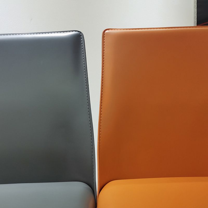 Contemporary Dining Room Chair Faux Leather Dining Chair for Home Clearhalo 'Dining Chairs' 'Dining Tables & Seating' 'dining_chair' 'furn' 'furn_dining_chair' 'Furniture' 'Kitchen & Dining Furniture' 1200x1200_c0c70452-a1bd-4573-ad1e-75901dd8d230