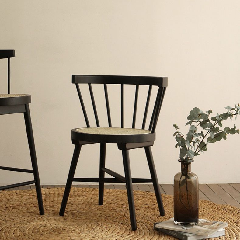 Traditional Wood Dining Armless Chairs Windsor Back Side Chair for Home Use Clearhalo ' kitchen&dining_furn' 'Dining Chairs' 'Dining Tables & Seating' 'dining_chair' 'furn' 'furn_dining_chair' 'Furniture' 'furniture_dining_chair' 'Kitchen & Dining Furniture' 'kitchen' 1200x1200_c0c835a0-0328-4e62-8fd1-0a7f99e212e5