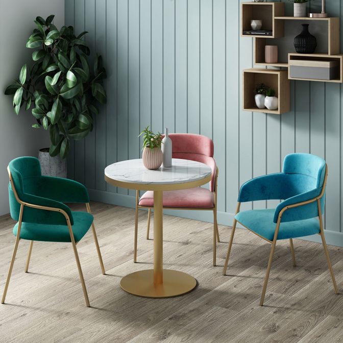 1/3/4/5 Pcs Metal Scandinavian Dining Room Set with Round Dinning Table Dinette Set Clearhalo 'Dining Room Sets' 'Dining Tables & Seating' 'dining_room_set' 'furn' 'furn_dining_room_set' 'Furniture' 'furniture_dining_room_set' 'Kitchen & Dining Furniture' 'kitchen&dining_furn' 'kitchen' 1200x1200_c0ca6983-dbef-48b7-a218-9619d9a0332f