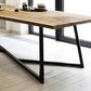 Industrial Solid Wood Table for Restaurant Rectangle Dining Table with Trestle Base Clearhalo 'Dining Tables & Seating' 'Dining Tables' 'dining_table' 'furn' 'furn_dining_table' 'Furniture' 'furniture_dining_table' 'Kitchen & Dining Furniture' 1200x1200_c0cb6c2e-5269-4a59-af76-99c4c27b5859
