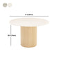Simple Round Top Dining Table Solid Wood Base Dining Table for Living Room Clearhalo 'Dining Tables & Seating' 'Dining Tables' 'dining_table' 'furn' 'furn_dining_table' 'Furniture' 'furniture_dining_table' 'Kitchen & Dining Furniture' 'kitchen' 'kitchen_dining_table' 1200x1200_c0cecba7-e61c-4cf3-97bf-9c3c5e6368a0