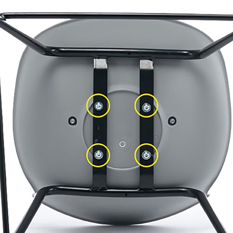 Contemporary Metal Frame Bar Stool Low Back PU Leather Bar Stool for Living Room Clearhalo 'Bar Furniture' 'Bar Stools' 'bar_stools' 'furn' 'furn_bar_stools' 'Furniture' 'Kitchen & Dining Furniture' 1200x1200_c0cf1db0-cbf1-4212-845b-3877401e7be9