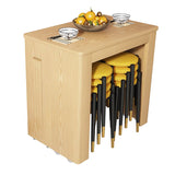 73'' Foldable Poplar Wood Table Extendable Rectangle Table with 5 Legs Clearhalo ' dining_table' 'Dining Tables & Seating' 'Dining Tables' 'furn' 'furn_dining_table' 'Furniture' 'furniture_dining_table' 'Kitchen & Dining Furniture' 'kitchen&dining_furn' 'kitchen' 'kitchen_dining_table' 1200x1200_c0d04bed-4ebf-4b3e-b587-6787b8a5e7f8