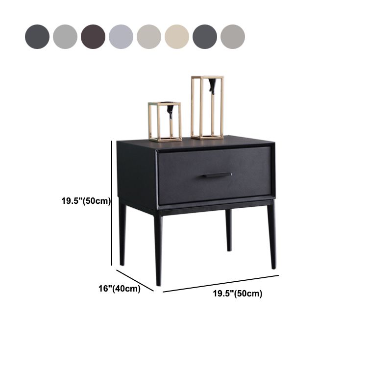 Comodino in legno in legno massiccio moderno comodino da tavolo con cassetto