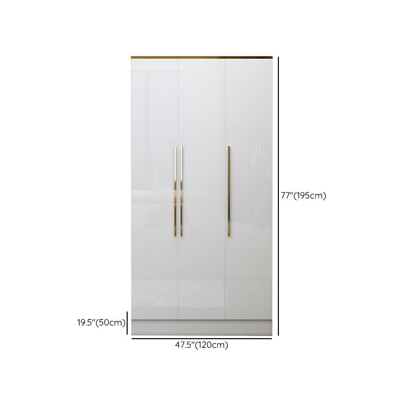 Armoire européenne moderne simple filet rouge luxe luxe petite chambre familiale