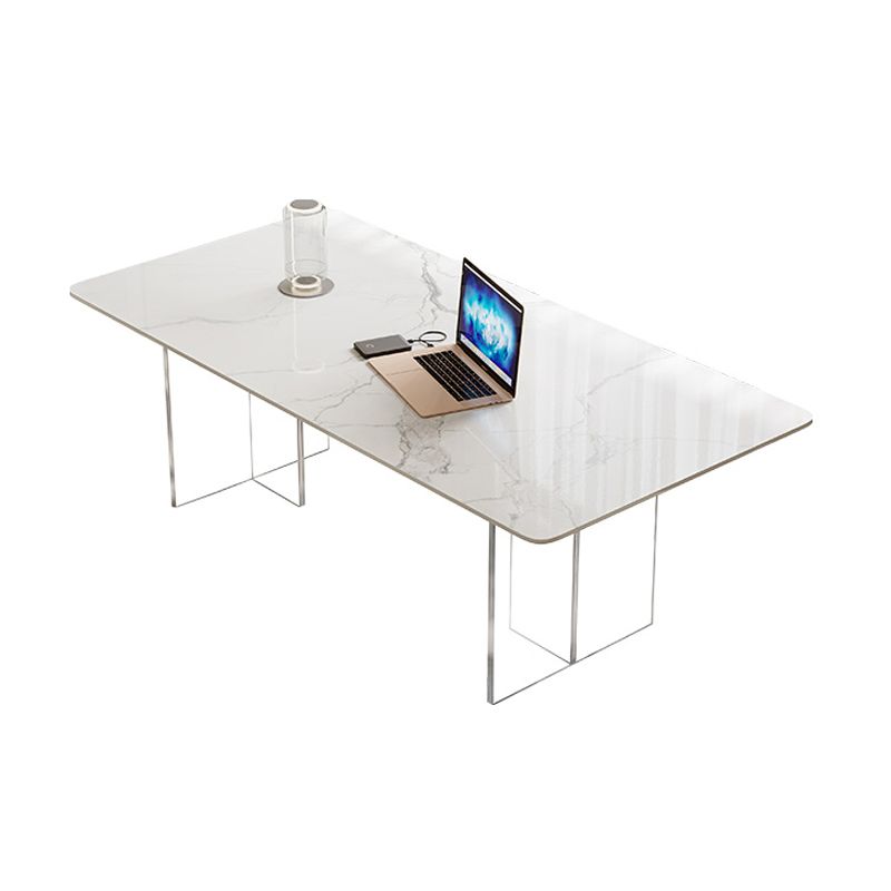 Contemporary 1/2/5/6 Pieces Dining Set Rectangle Acrylic Dining Room Set Clearhalo 'Dining Room Sets' 'Dining Tables & Seating' 'dining_room_set' 'furn' 'furn_dining_room_set' 'Furniture' 'furniture_dining_room_set' 'Kitchen & Dining Furniture' 1200x1200_c0d48a00-d099-4151-8ca3-53f7daf07540