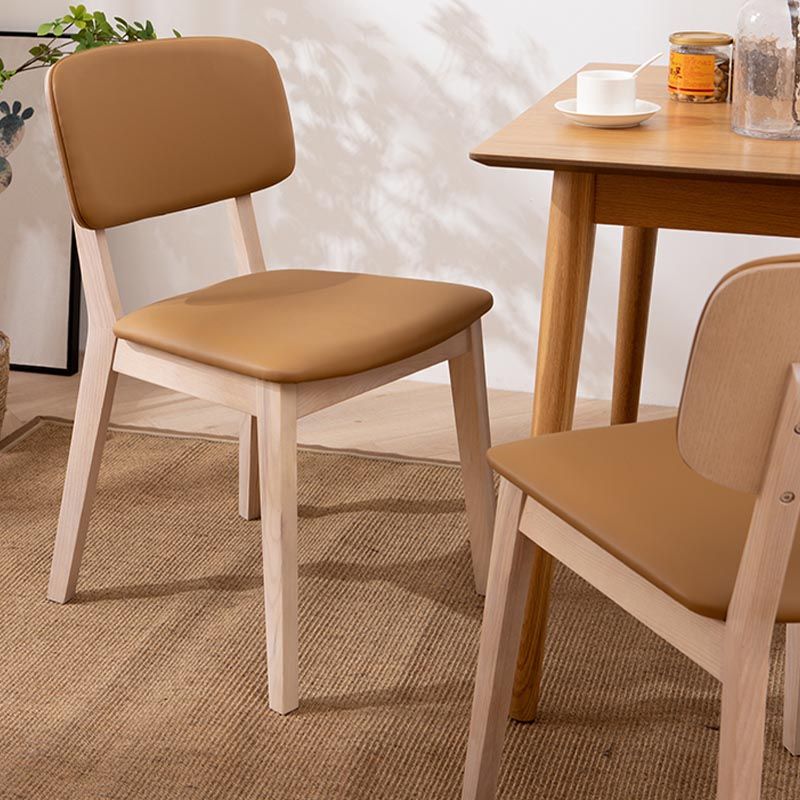 Wood Dining Side Chair Open Back Dining Side Chair for Dining Room Clearhalo 'Dining Chairs' 'Dining Tables & Seating' 'dining_chair' 'furn' 'furn_dining_chair' 'Furniture' 'Kitchen & Dining Furniture' 1200x1200_c0d557c4-14b6-4367-baa9-ffa79909e6ba
