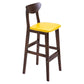 Footrest Wood Upholstered Bar Stool Matte Finish 28.74'' Low Back Stool Clearhalo 'Bar Furniture' 'Bar Stools' 'bar_stools' 'furn' 'furn_bar_stools' 'Furniture' 'furniture_bar_stools' 'Kitchen & Dining Furniture' 1200x1200_c0d5b23c-d279-438a-b2a2-38a99157323a