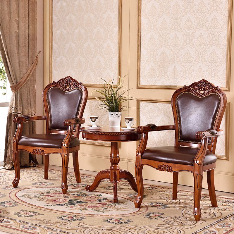 Scandinavian Style Ash Wood Chair Set Kitchen Open Back Dining Arm Chairs Clearhalo ' kitchen&dining_furn' 'Dining Chairs' 'Dining Tables & Seating' 'dining_chair' 'furn' 'furn_dining_chair' 'Furniture' 'furniture_dining_chair' 'Kitchen & Dining Furniture' 'kitchen' 1200x1200_c0d5df24-d4da-4357-9e1b-a1ce24ac7f97