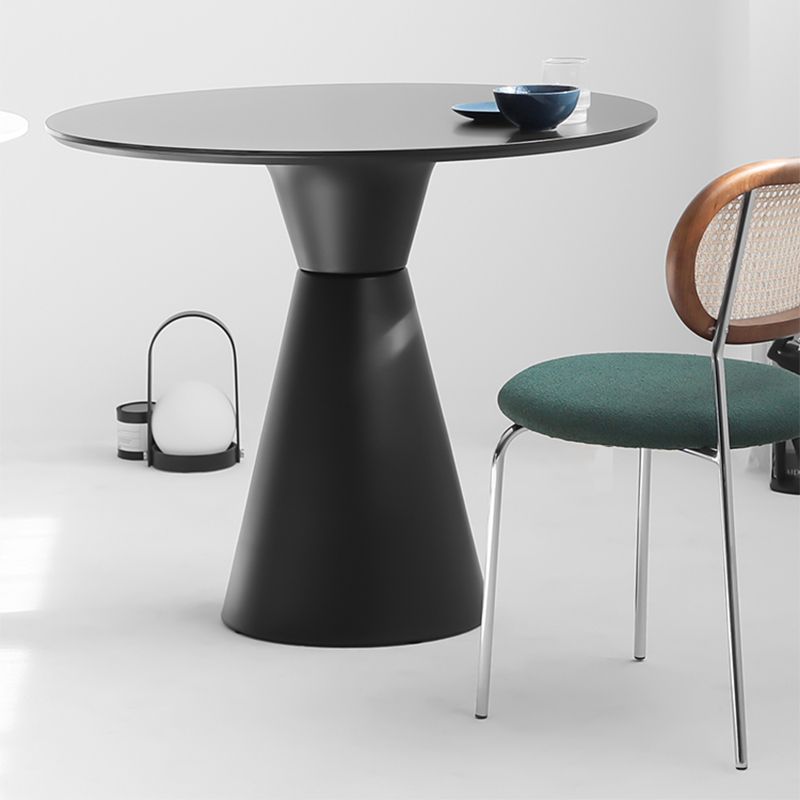 28.3 " H Single Leg Metal Base Solid Color Round Slate Coffee Table For Apartment Clearhalo 'Coffee & Accent Tables' 'Coffee Tables' 'coffee_tables' 'furn' 'furn_coffee_tables' 'Furniture' 'furniture_coffee_tables' 'Living Room Furniture' 1200x1200_c0d751cb-3c11-4a0e-8ddf-0be947fa895e