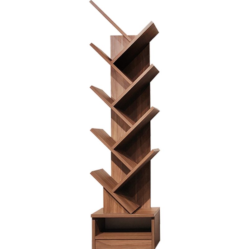 Modern Closed Back Bookshelf Manufactured Wood Vertical Bookcase for Home Clearhalo 'Bookcases' 'furn' 'furn_bookcases' 'Furniture' 'furniture_bookcases' 'Office Furniture' 1200x1200_c0d83b98-ffb1-4894-a946-38aa72ef52f8