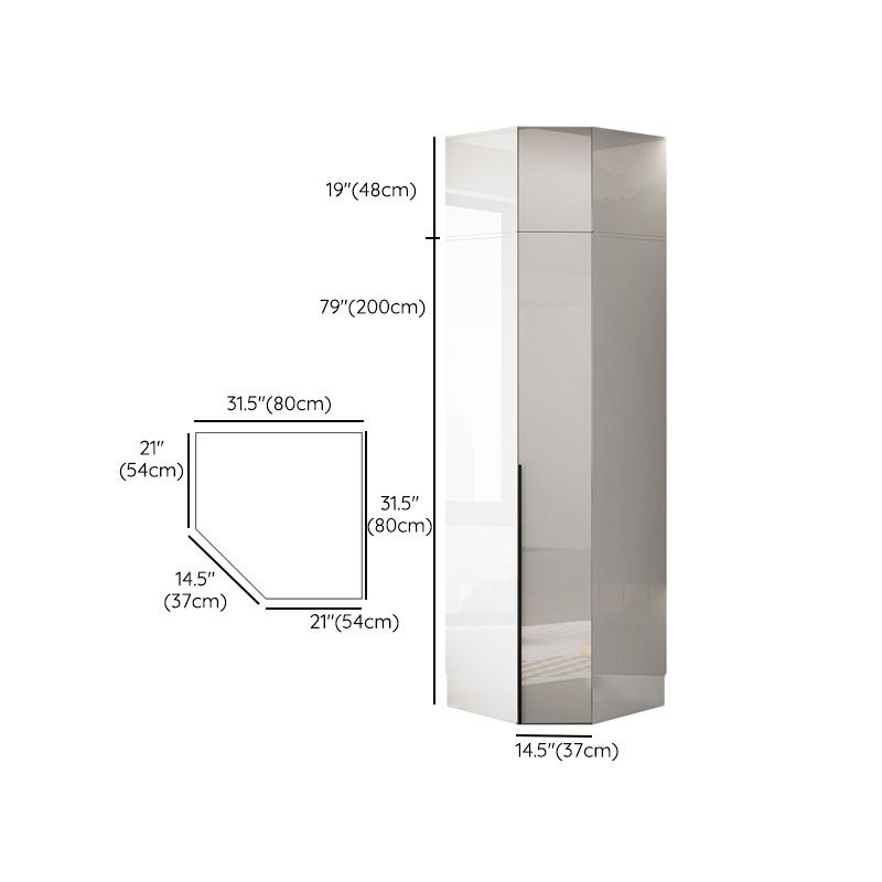 Armadio in legno di colore bianco morbido armadio del cassetto vicino per la camera da letto
