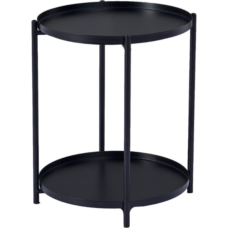 4 gambe Materiale di ferro da design Materiale in ferro verde/bianco/giallo Tavolo rotondo superiore tavolino