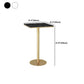 Glam Faux Marble Bar Table 41.3"H Pedestal Bar Height Cocktail Table with Metal Base Clearhalo 'Bar Furniture' 'Bar Tables' 'bar_tables' 'furn' 'furn_bar_tables' 'Furniture' 'Kitchen & Dining Furniture' 1200x1200_c0dcac7b-a242-4103-95bd-5ed8f9af4ce4