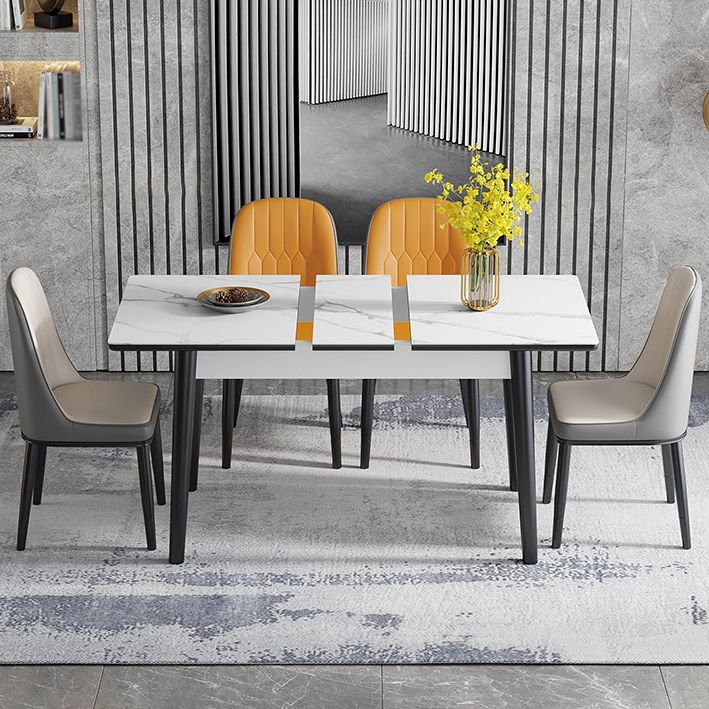 Traditional Standard Sintered Stone Dining Room Set of Collapsible Rectangle for Kitchen Table Set Clearhalo 'Dining Room Sets' 'Dining Tables & Seating' 'dining_room_set' 'furn' 'furn_dining_room_set' 'Furniture' 'furniture_dining_room_set' 'Kitchen & Dining Furniture' 'kitchen&dining_furn' 'kitchen' 1200x1200_c0dce397-f21e-48c7-99d4-67abecbfb35b