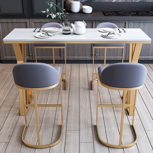 Traditional Luxury Bar Dining Table Rectangle Bar Table with Sled Base Clearhalo 'Bar Furniture' 'Bar Tables' 'bar_tables' 'furn' 'furn_bar_tables' 'Furniture' 'furniture_bar_tables' 'Kitchen & Dining Furniture' 1200x1200_c0dd7485-0099-4496-a121-bae08053b018