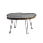 Contemporary Solid Wood Coffee Table Espresso Wood Coffee Table