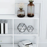 Modern Bookcase Metal Open Back Etagere Bookshelf for Home Office