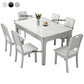 Rectangle Modern Dining Table Sintered Stone Fixed Table with 4 Wood Legs Clearhalo ' dining_table' 'Dining Tables & Seating' 'Dining Tables' 'furn' 'furn_dining_table' 'Furniture' 'furniture_dining_table' 'Kitchen & Dining Furniture' 'kitchen&dining_furn' 'kitchen' 'kitchen_dining_table' 1200x1200_c0e0ea09-7cbd-4db1-95ad-04557255c49f