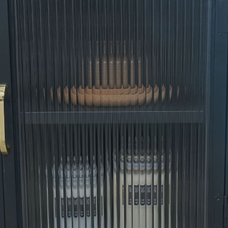 Carrello rettangolare per l'isola della cucina contemporanea con base di metallo nero