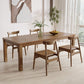 Simplicity Dinette Table Solid Wood Rectangle Dinner Table in Brown Clearhalo 'Dining Tables & Seating' 'Dining Tables' 'dining_table' 'furn' 'furn_dining_table' 'Furniture' 'Kitchen & Dining Furniture' 1200x1200_c0e1fbcf-b560-4c8e-bf6e-cd8097bc9c91