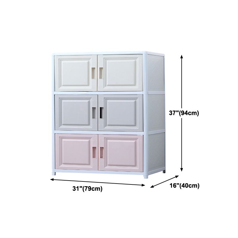 Modern Plastic Cabinets Sideboard Buffet Multicolored Living Room Buffet Clearhalo 'buffet_sideboard' 'Buffets & Sideboards' 'Furniture' 'furniture_buffet_sideboard' 'Kitchen & Dining Furniture' 1200x1200_c0e21891-f1bb-4bd8-a5d1-3e0f374ad805