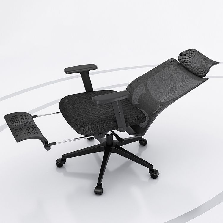 Ergonomic Mesh Task Chair Adjustable Arms with Footrest Office Chair Clearhalo 'furn' 'furn_office_chair' 'Furniture' 'Office Chairs' 'Office Furniture' 'office_chair' 1200x1200_c0e38e05-0894-4574-a0a4-0bf01fb1b6ef