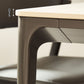 Modern Minimalist White Stone Top Black Base Dining Room Table with 4 Legs Base Clearhalo 'Dining Tables & Seating' 'Dining Tables' 'dining_table' 'furn' 'furn_dining_table' 'Furniture' 'Kitchen & Dining Furniture' 1200x1200_c0e3af43-aecf-43cd-b254-319052758c02