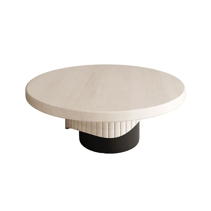 Tavolino da tavolino in legno rotondo scandinavo Tavolo da cocktail