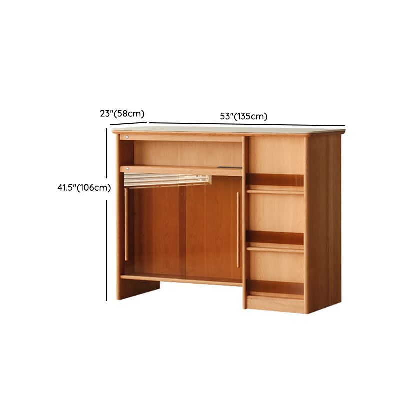 Modern Style Bar Table Rectangle Storage Wood Bar Table for Living Room Clearhalo 'Bar Furniture' 'Bar Tables' 'bar_tables' 'furn' 'furn_bar_tables' 'Furniture' 'Kitchen & Dining Furniture' 1200x1200_c0e5e494-7981-447e-83ba-c76420d8663e