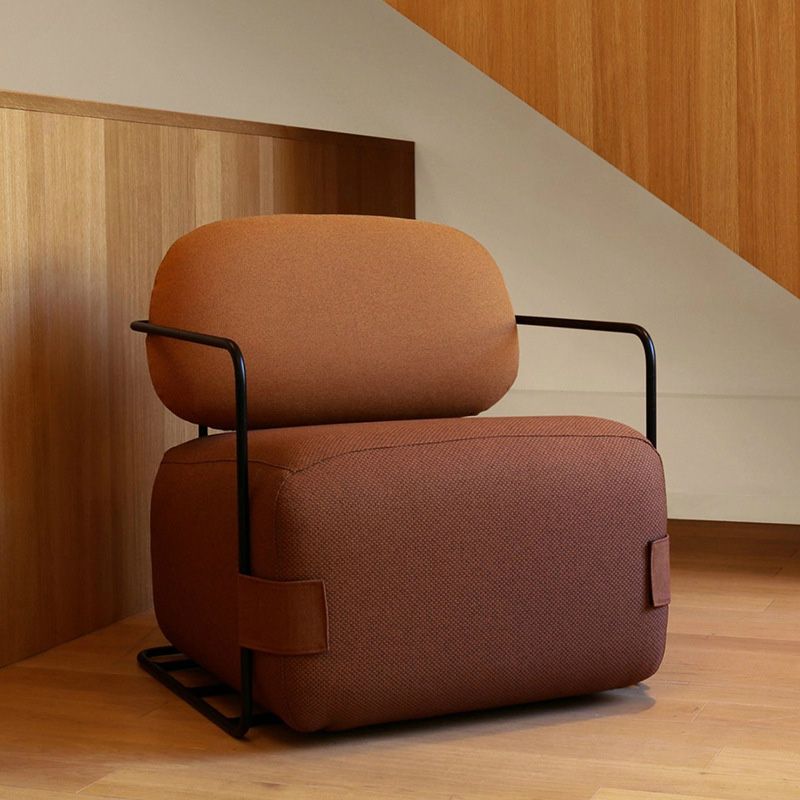 Modern Living Room Cushion Back Arms Included Fabric Arm Chair Clearhalo 'Accent Chairs' 'accent_chairs' 'Chairs & Seating' 'furn' 'furn_accent_chairs' 'Furniture' 'Living Room Furniture' 1200x1200_c0e62a23-7cc9-4c65-af1c-4d95b1d499ae