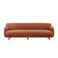 Mid-Century Modern 27.56"H Faux Leather Sofa Tight Back Settee for Living Room Clearhalo 'furn' 'furn_sofas' 'Furniture' 'furniture_sofas' 'Living Room Furniture' 'Sofa' 'sofas' 1200x1200_c0e63739-c798-46c0-9536-c42ce0a3cd4f