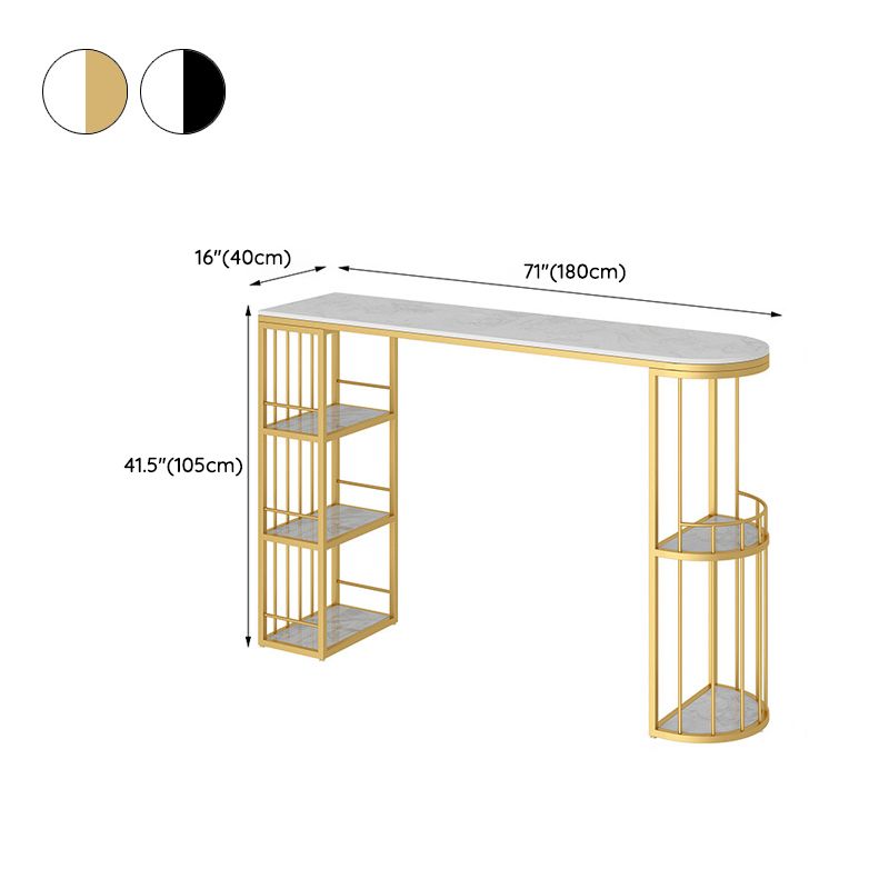 Modern Style Bar Table Set 1/3 Pieces Stone Bar table with Upholstered Stools Clearhalo 'Bar Furniture' 'furn' 'furn_home_bar_bar_sets' 'Furniture' 'Home Bars & Bar Sets' 'home_bar_bar_sets' 'Kitchen & Dining Furniture' 1200x1200_c0e66650-31b6-43f7-9a1a-d829cbe1193a