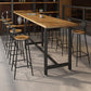 Ensemble de Table de Bar moderne 1/11 pièces, Table de comptoir rectangulaire en bois avec tabourets hauts