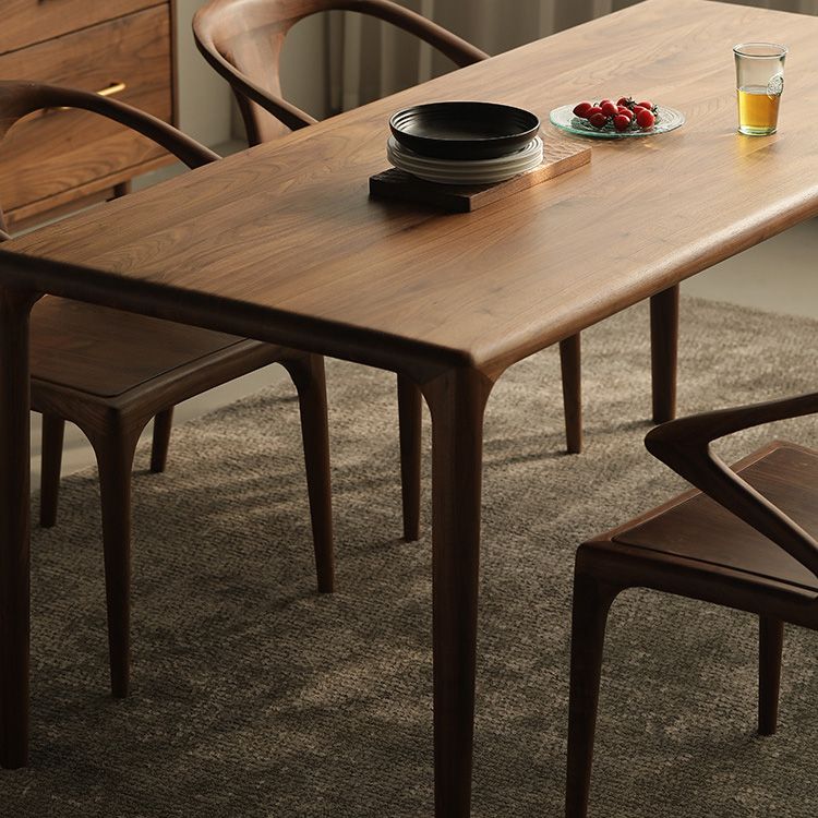 Industrial Dining Table Rectangular Table with Wooden Legs for Home Use Clearhalo 'Dining Tables & Seating' 'Dining Tables' 'dining_table' 'furn' 'furn_dining_table' 'Furniture' 'Kitchen & Dining Furniture' 1200x1200_c0e75c24-8005-4c0d-9983-7272634168cd