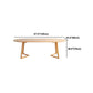 Modern Oval Pine Wood Dining Table Wood Base Home Dining Table Clearhalo 'Dining Tables & Seating' 'Dining Tables' 'dining_table' 'furn' 'furn_dining_table' 'Furniture' 'Kitchen & Dining Furniture' 1200x1200_c0e90d1f-f7e5-4459-af3e-a36cf867c1b9