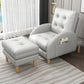 Modern Fabric Accent Chair, 55 Wide Tufted Cushion Back Chair and Ottoman Clearhalo 'Accent Chairs' 'accent_chairs' 'Chairs & Seating' 'furn' 'furn_accent_chairs' 'Furniture' 'Living Room Furniture' 1200x1200_c0e9e9d5-2e5e-4c34-8cee-93ad4a1f10e6